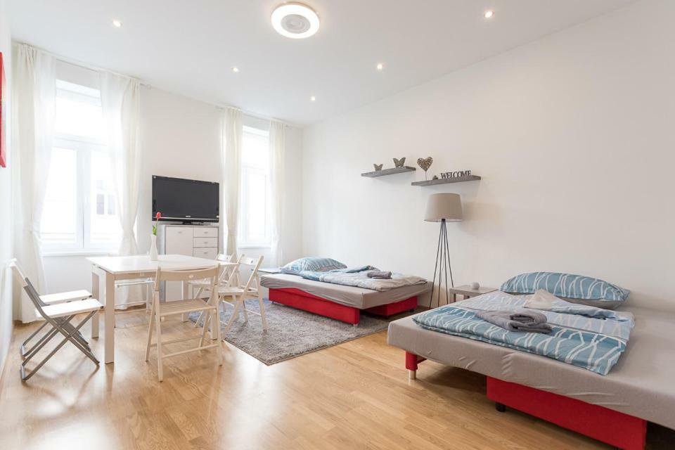 Bright Red Heart In Leopoldstadt Apartmán Vídeň